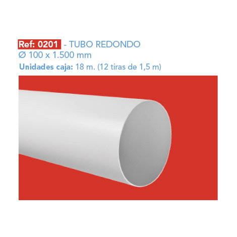 TUBO REDONDO Ø 100 x 1.500 mm