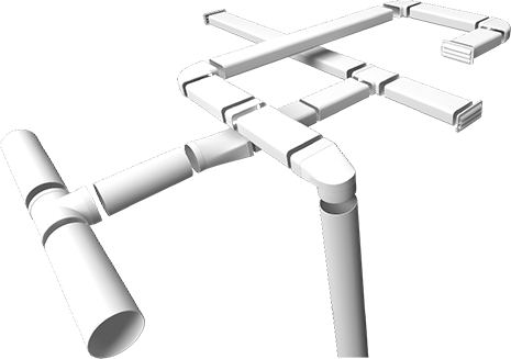 Conductos plásticos para ventilación y extracción Elinsa