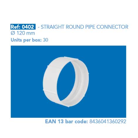 STRAIGHT ROUND PIPE CONNECTOR